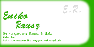 eniko rausz business card